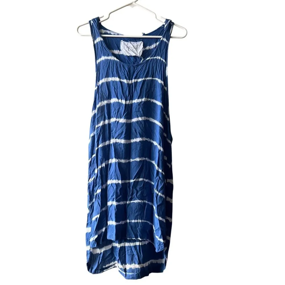 Acacia Mini Dress Pacific Tides Womens Sz Small Blue Tie Dye Beach‎ Swim Coverup